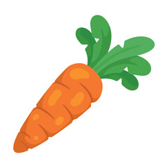 carrot vegetable icon - obrazy, fototapety, plakaty