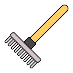 horticultural broom Vector Icon Design, Autumn or Fall activities Symbol, Dry weather Sign, Temperate climates Elements Stock illustration, Raking Leaves Tool Concept