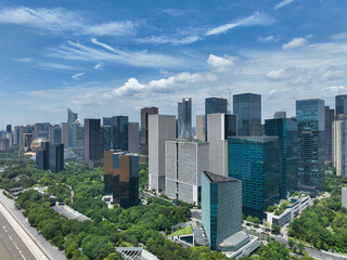 Obraz premium hangzhou city skyline