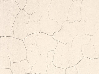 Old wall with cracked plaster. Weathered rough surface. Vintage texture is perfect for background and design.