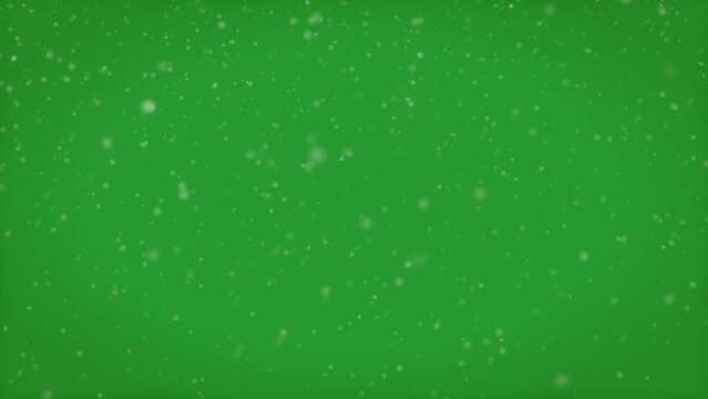 Snow green screen video, can be used for your video footage, remove the green background using the video editing software you use 
