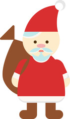 Santa Claus with a Bag of Gifts