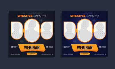 Corporate Digital Marketing Training Course Social Media post template vector premium 