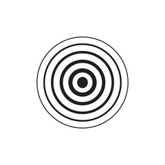 Fototapeta na wymiar Black Rings. Pain Circle. Symbol of Pain Icon Vector Template Illustration Design