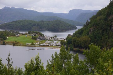 Fototapeta na wymiar Selura lake in Norway