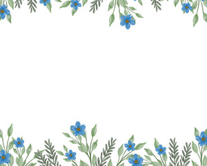 Fototapeta na wymiar blue wildflower background