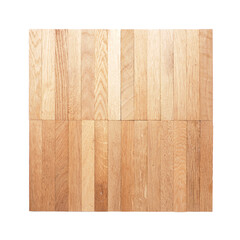 Close up of a solid parquet made of oak wood