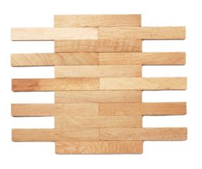 Close up of a solid parquet made of oak wood