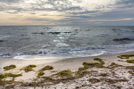 Die Wellen am Ostseestrand