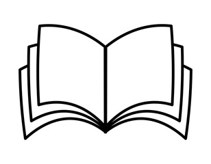 open book simple icon, vector illustration 