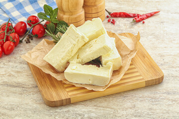 Natural organic Greek Feta cheese