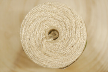 Roap texture on a table closeup 