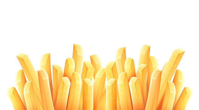 French fries. Roasted potato chips PNG