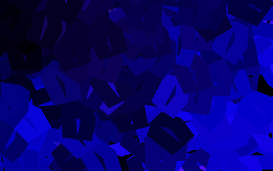 Fototapeta premium Dark Purple vector layout with hexagonal shapes.