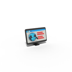 Fototapeta premium 3d Illustration of website click