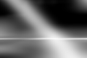 perspective floor backdrop black room studio with gray gradient spotlight backdrop background for display your product or artwork 