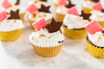 S'mores cupcakes