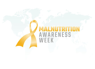 vector graphic of malnutrition awareness week good for malnutrition awareness week celebration. flat design. flyer design.flat illustration.