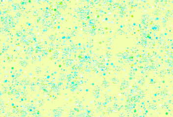 Light Green vector pattern with random forms.