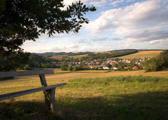 Village of Kobersdorf in Burgenland