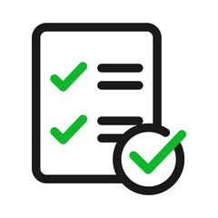 Assessment checklist icon. Feedback Or checklist concept vector illustration
