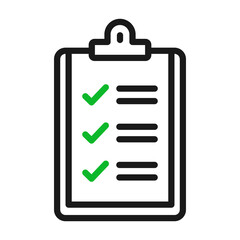 Assessment checklist icon. Feedback Or checklist concept vector illustration