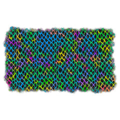 Rainbow animal print background. Illustration png.