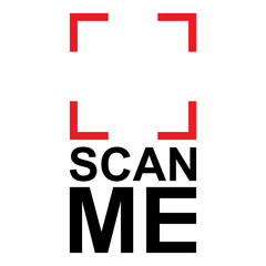 Scan me icon. QR code scan illustration vector