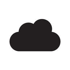 Cloud Weather Icon Vector Illustration Flat Design