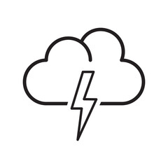 Cloud Weather Icon Vector Illustration Flat Design