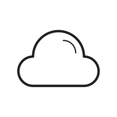 Cloud Weather Icon Vector Illustration Flat Design