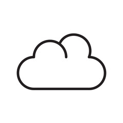 Cloud Weather Icon Vector Illustration Flat Design