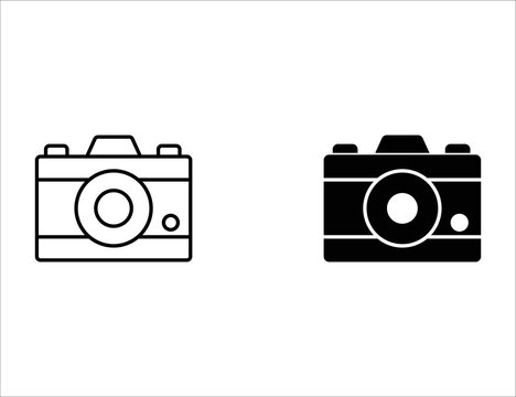 camera icon.outline icon and solid icon