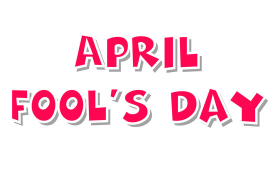 April fools day lettering logo background image