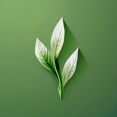 Logos of green leaf ecology nature element