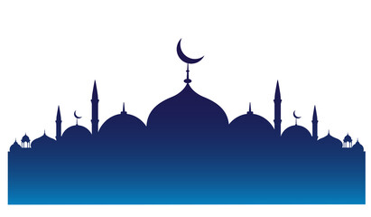 Image of Ramadan Mosque And Crescent Elements