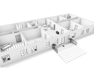 3d floor plan illustration. 3d Floor plan. Floorplans. Home floor plan top view.	