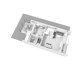 3d floor plan illustration. 3d Floor plan. Floorplans. Home floor plan top view.	