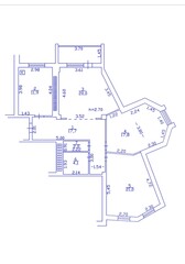 Floor Plan. Apartment Blueprint with Construction Elements. House Project.