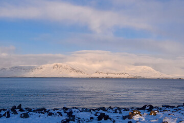 Amazing view from Reykjavik seafront.