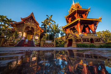 South-east Asia style buildings in Sipsongpanna Yunnan China