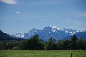 Bergblick vom Reschensee