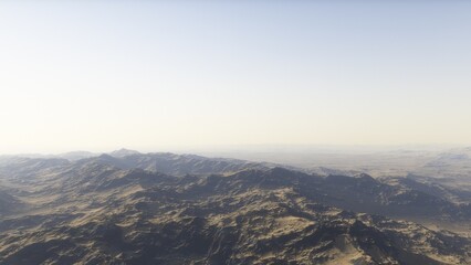 Fototapeta premium Deserted alien planet 