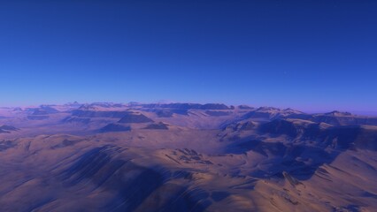 Deserted alien planet
