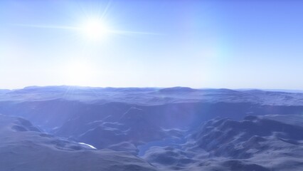 Obraz premium Deserted alien planet 