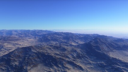 Deserted alien planet
