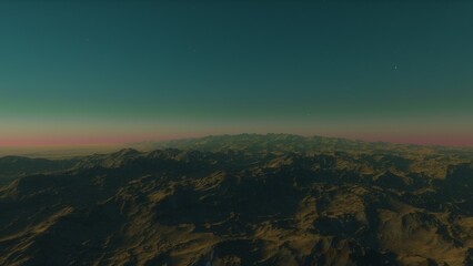 Deserted alien planet
