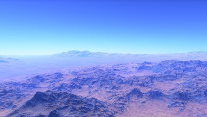 Obraz premium Deserted alien planet 