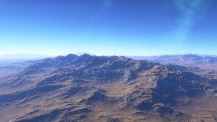 Fototapeta premium 3D fictional space scene 