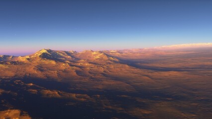 3D fictional space scene
